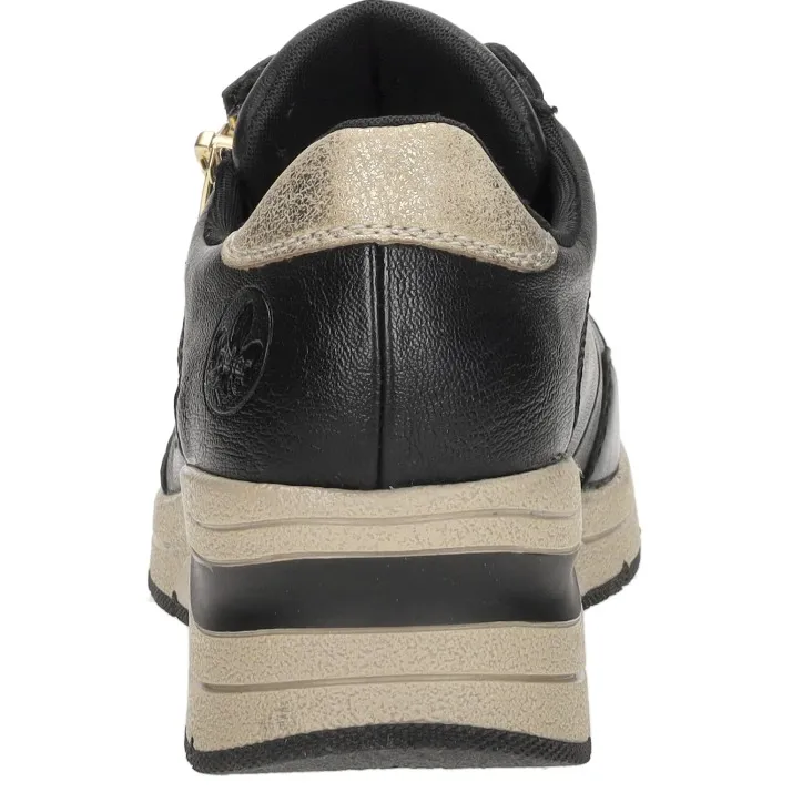 Rieker sneakers laag zwart, foto 4