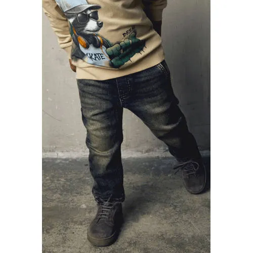 NAME IT MINI NMMBEN loose fit jeans - bruin, foto 5
