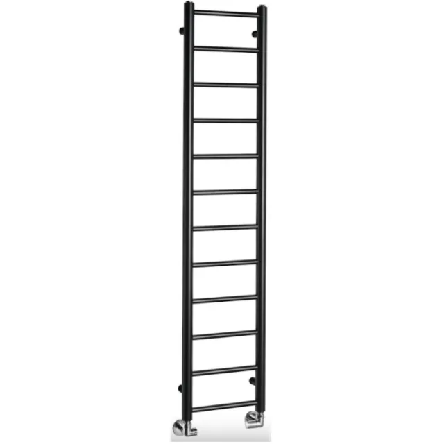 Handdoekradiator Sapho Dina Recht 30x138 cm Mat Zwart