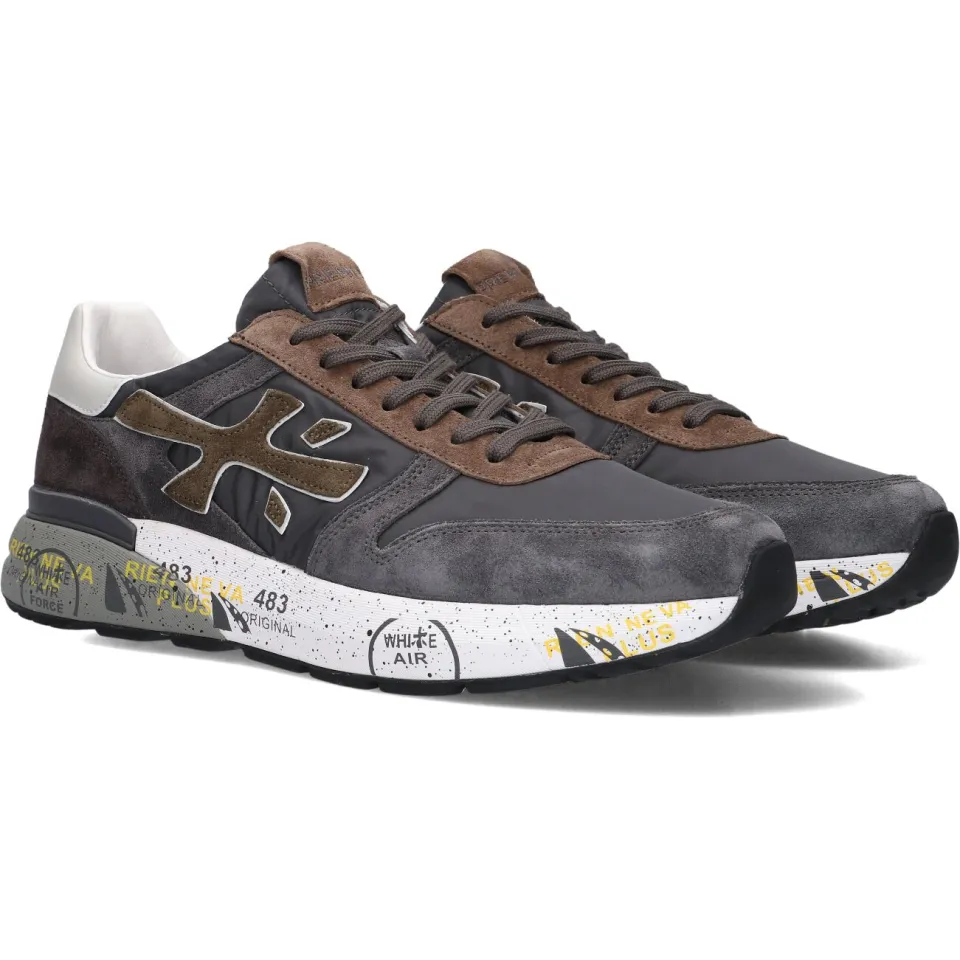 Premiata Heren Sneakers Mick - Grijs, foto 2
