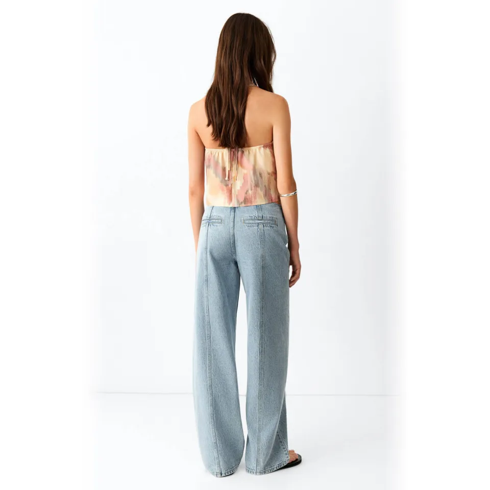 Mango TEEN wide leg jeans - lichtblauw, foto 3