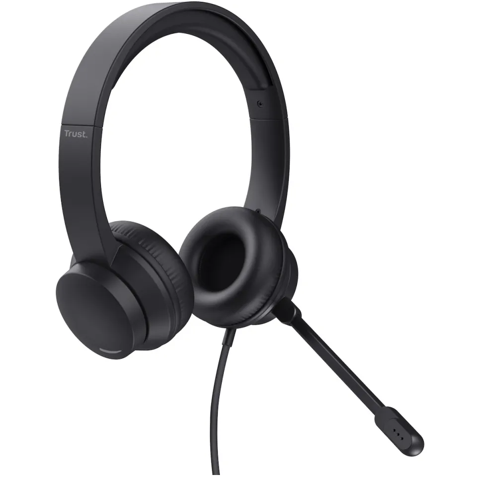 Trust HS-150 headset zwart, foto 2