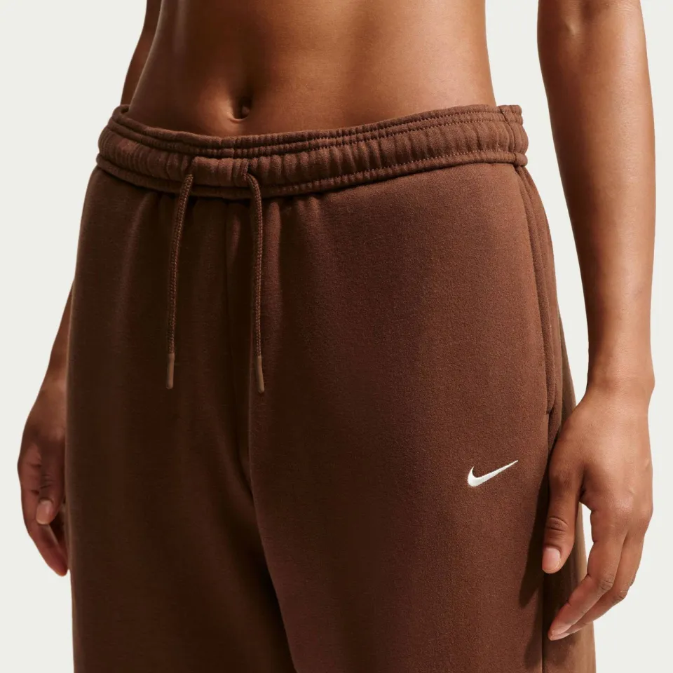 Nike Studio Fleece trainingsbroek bruin, foto 4
