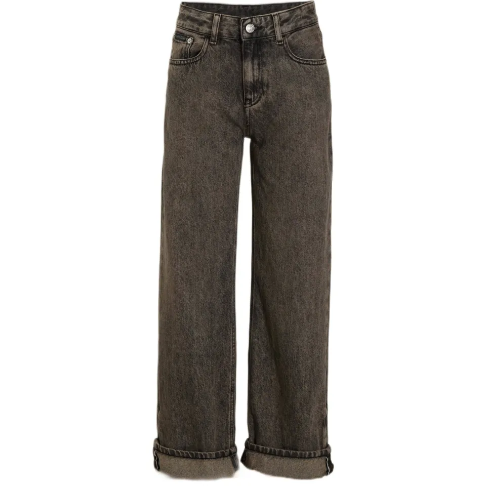 Calvin Klein Loose fit high waist loose fit jeans black denim, foto 2
