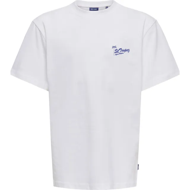 Only & Sons t-shirt wit, foto 2
