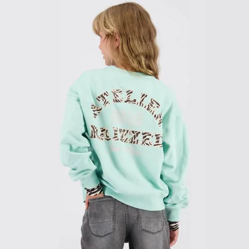 Raizzed sweater met print - mintgroen, foto 7