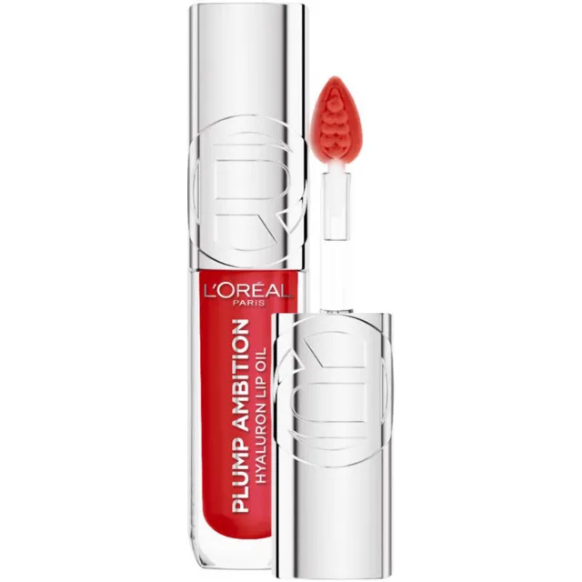 L'oréal Plump Ambition Hyaluron Lip Oil lipgloss 380 Rouge In Love Rood