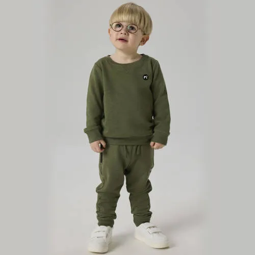 NAME IT MINI sweater NMMVIMO met all over print groen, foto 3
