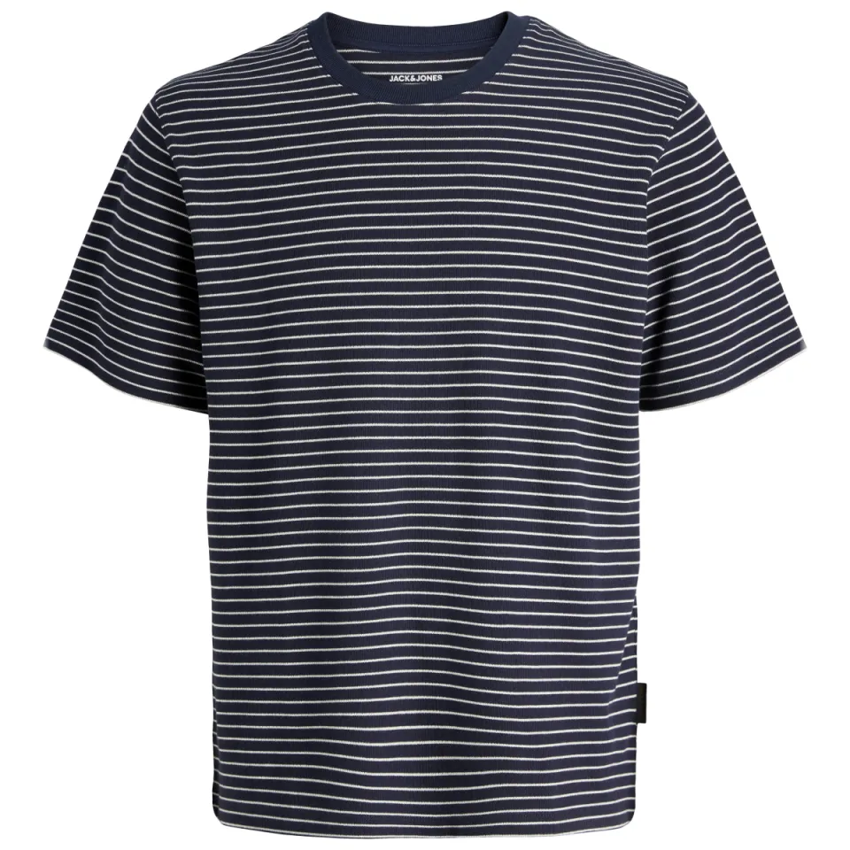 Jack & Jones gestreepte T-shirt donkerblauw donkerblauw/wit, foto 2