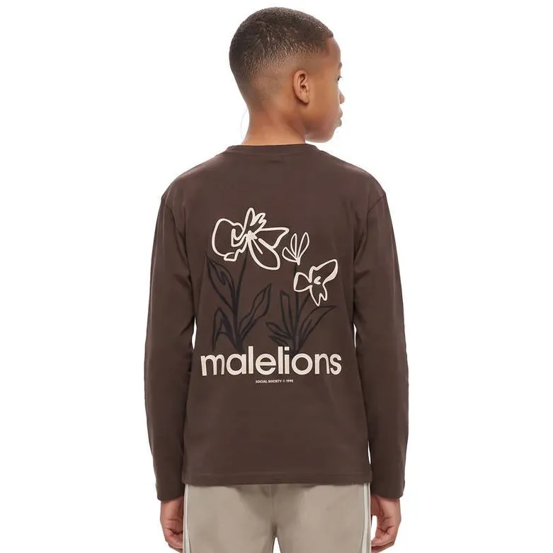 Malelions longsleeve donkerbruin, foto 4