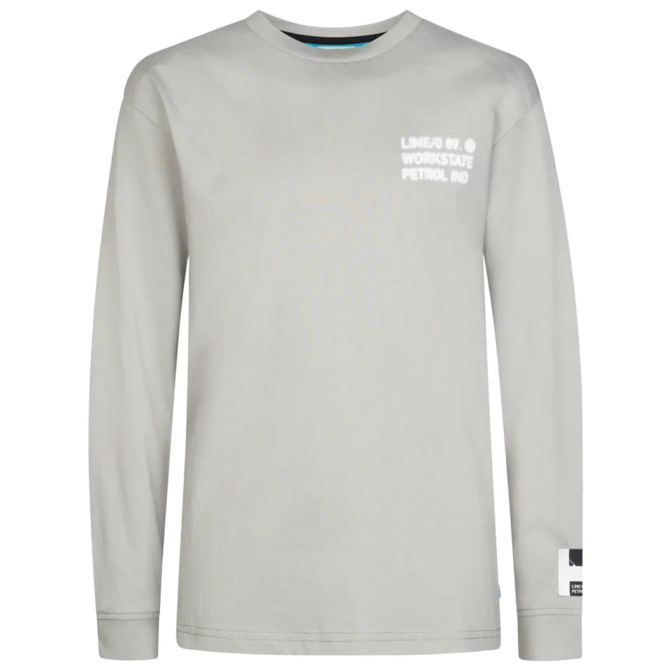 Petrol Industries longsleeve met backprint grijs, foto 2