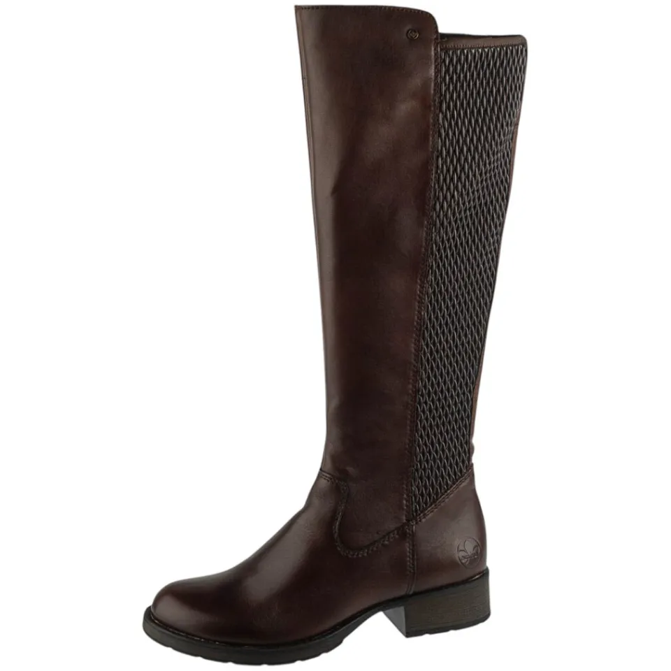 Rieker Z9591 hoge laars bruin, foto 3