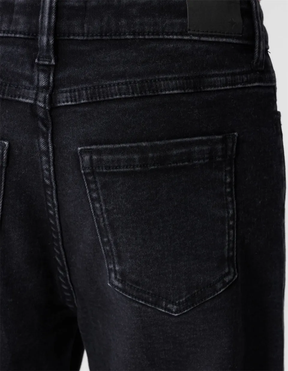 Shoeby wide leg jeans met strass-steentjes - zwart denim, foto 7