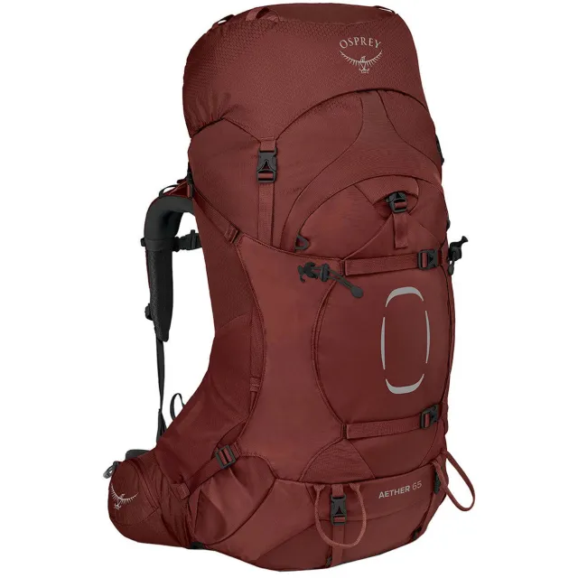 Osprey Aether 65 trekkingrugzak donkerrood