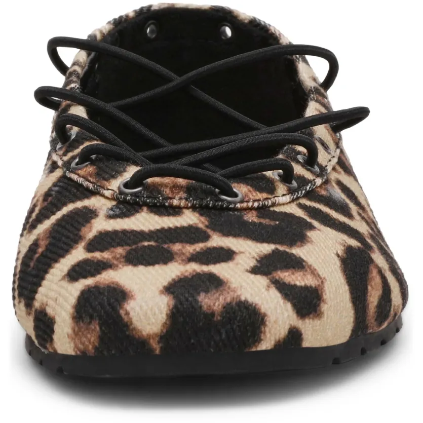 Steve Madden Pointe ballerina's met panterprint beige/zwart, foto 5