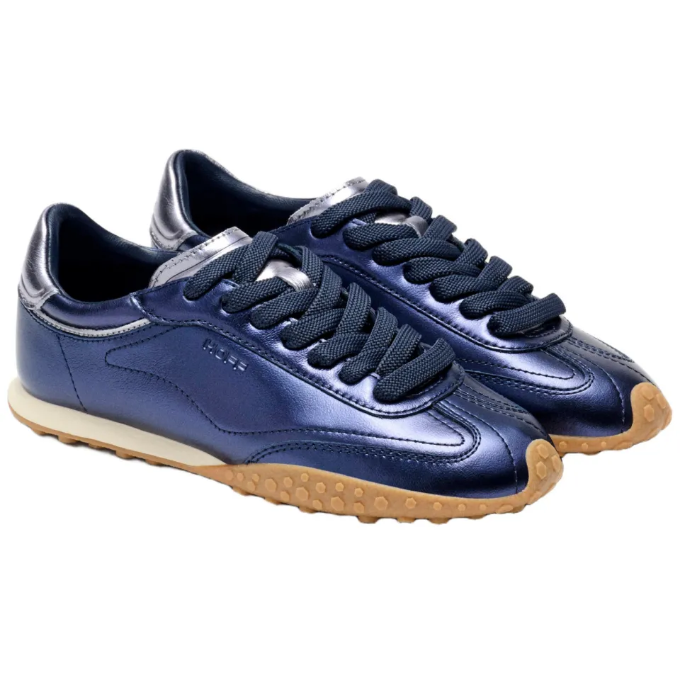 Hoff Bridge leren sneakers - blauw metallic, foto 3