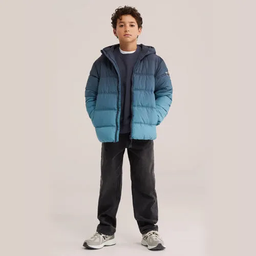 WE Fashion pufferjas blauw/donkerblauw, foto 3