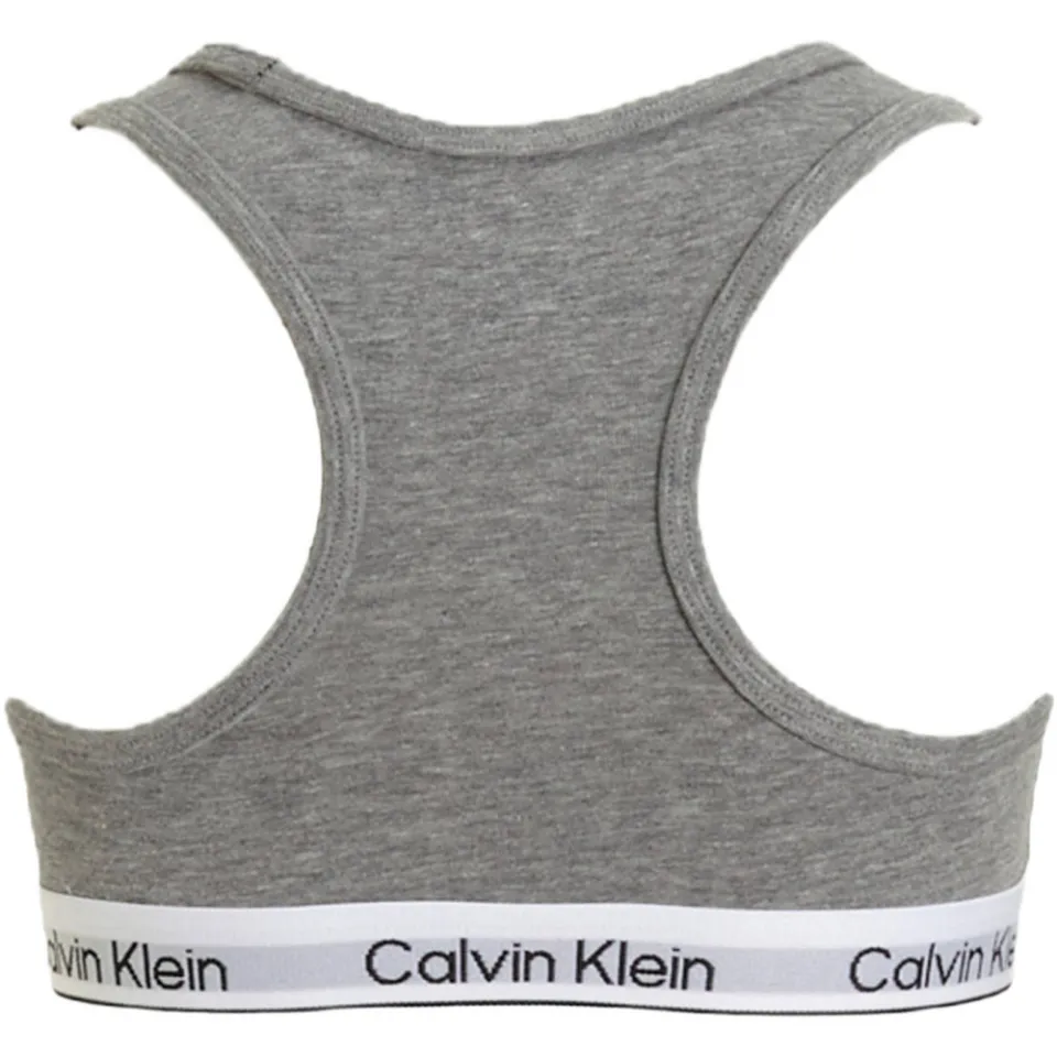 Calvin Klein bh-top set van 2 zalmroze en grijs, foto 4