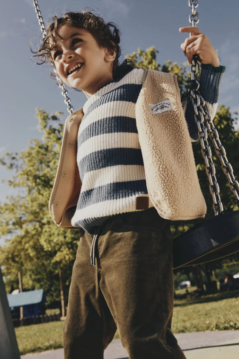 NAME IT Owe Slim teddy gilet beige, foto 6