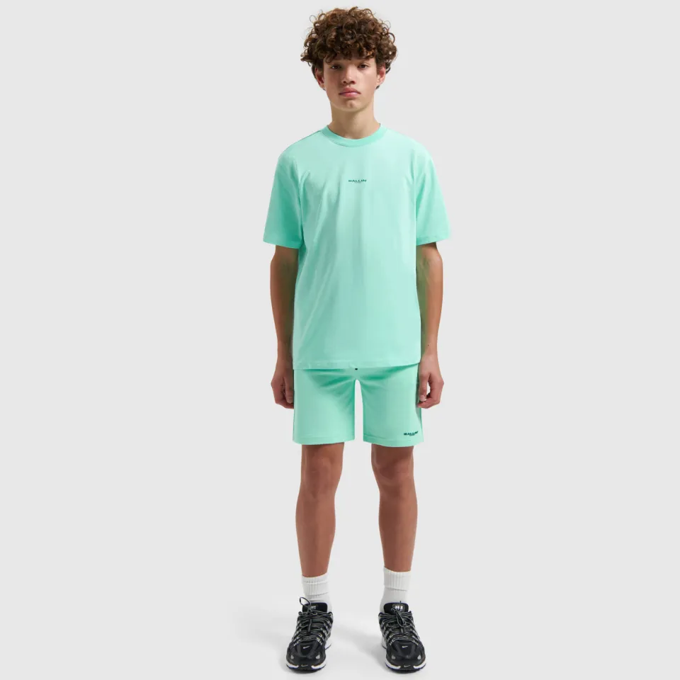 Ballin T-shirt met backprint mintgroen
