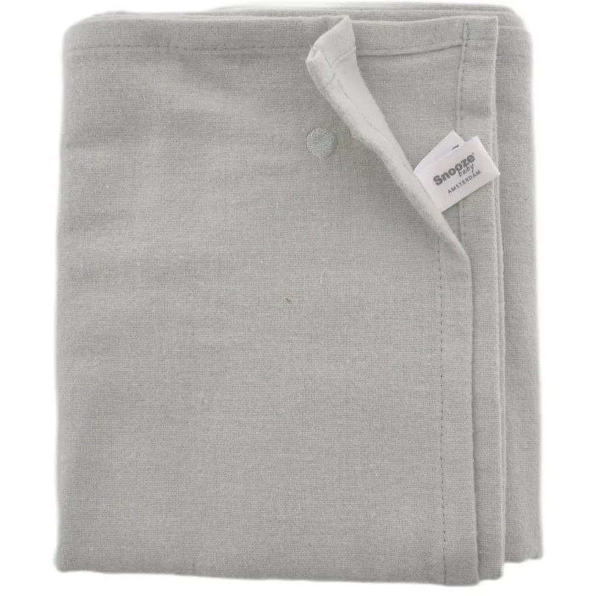 Snoozebaby flanellen swaddle grijs, foto 2