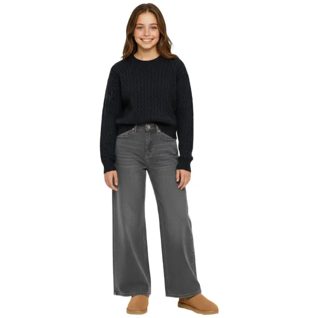 s.Oliver viscose gebreide trui - donkerblauw