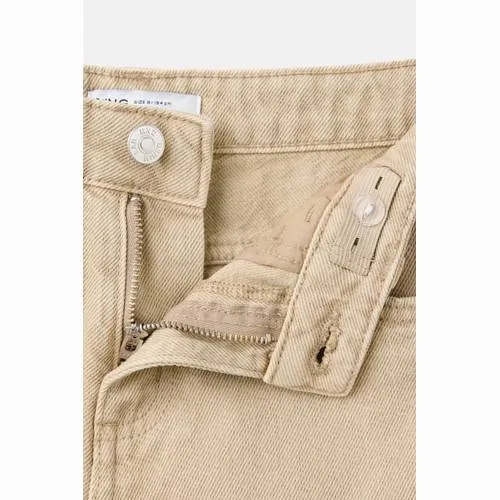 Mango Kids ballon barrel jeans - beige, foto 4