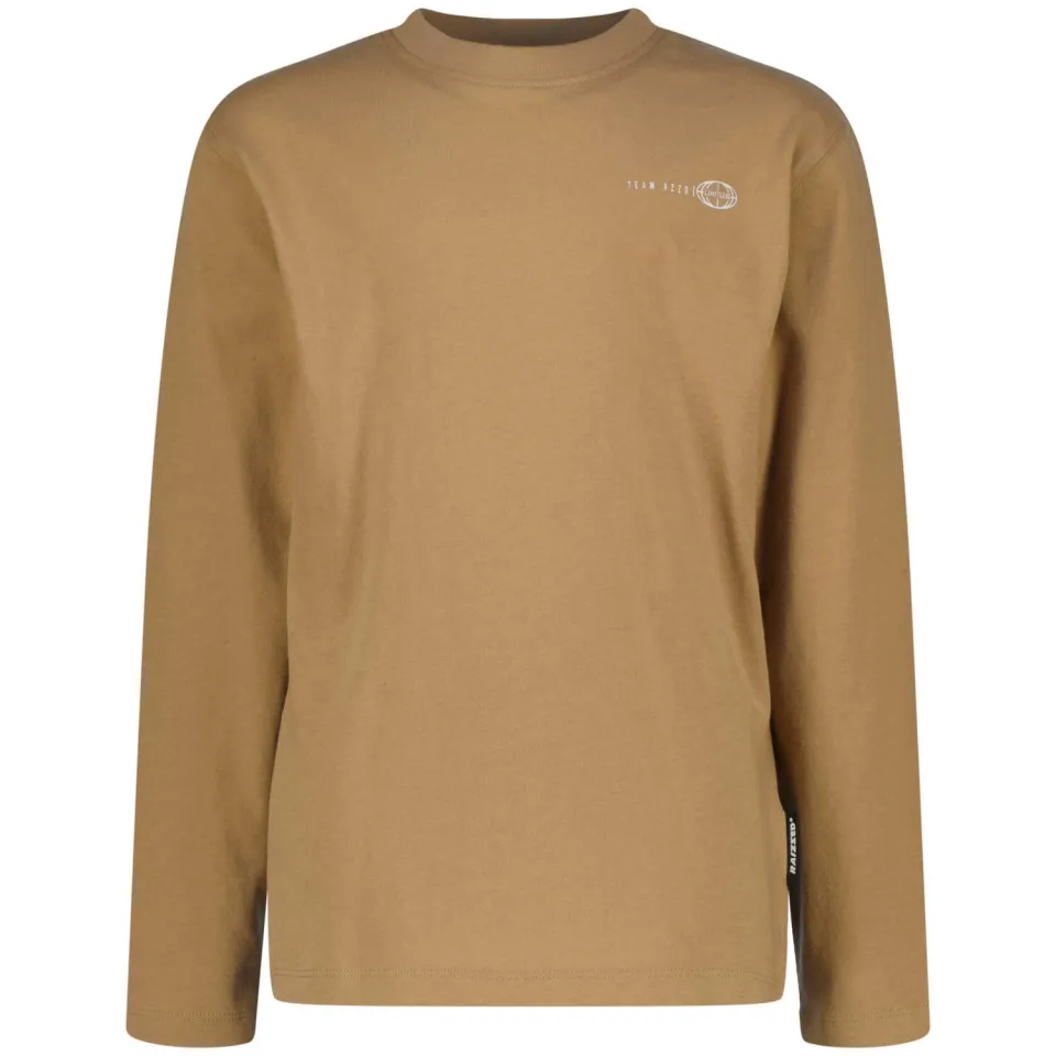 Raizzed longsleeve met backprint lichtbruin, foto 2