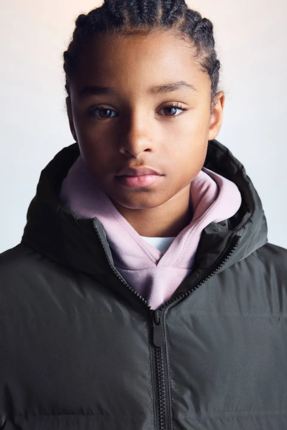 Mango Kids gewatteerde jas antraciet, foto 6
