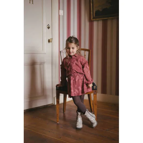 LEVV blouse met ruches terra, foto 3