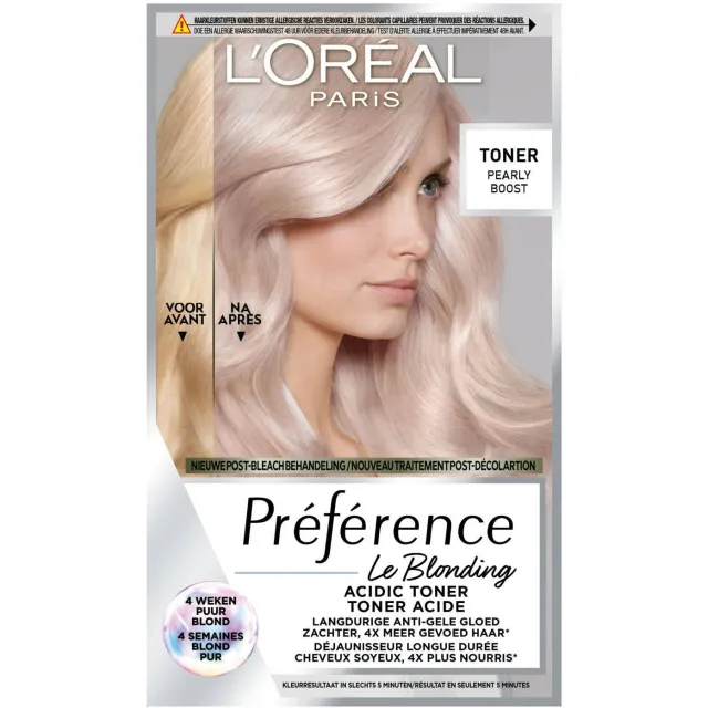 L'oréal Préférence Le Blonding 02 toner Pearly Boost 02 pearly boost