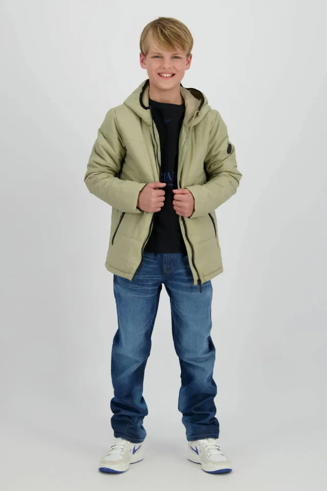 Raizzed gewatteerde jas beige