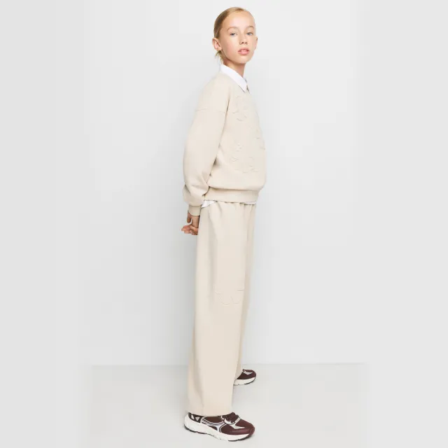 Mango Kids wide leg casual broek ecru