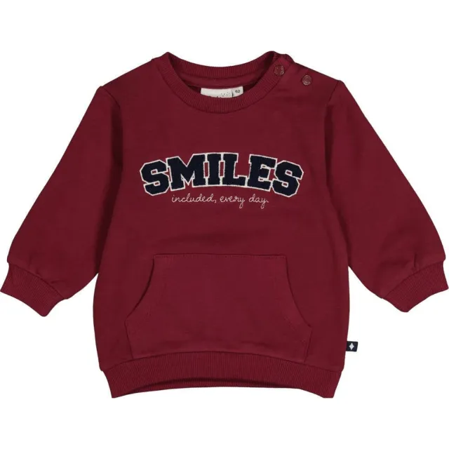 Feetje sweater Built for Fun met tekst - bordeaux, foto 2