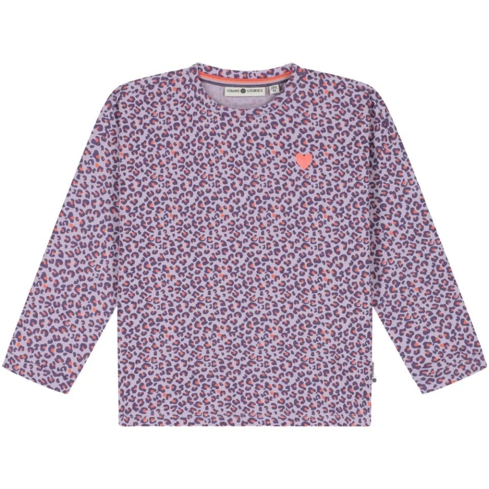 Stains&Stories longsleeve met print lila, foto 2