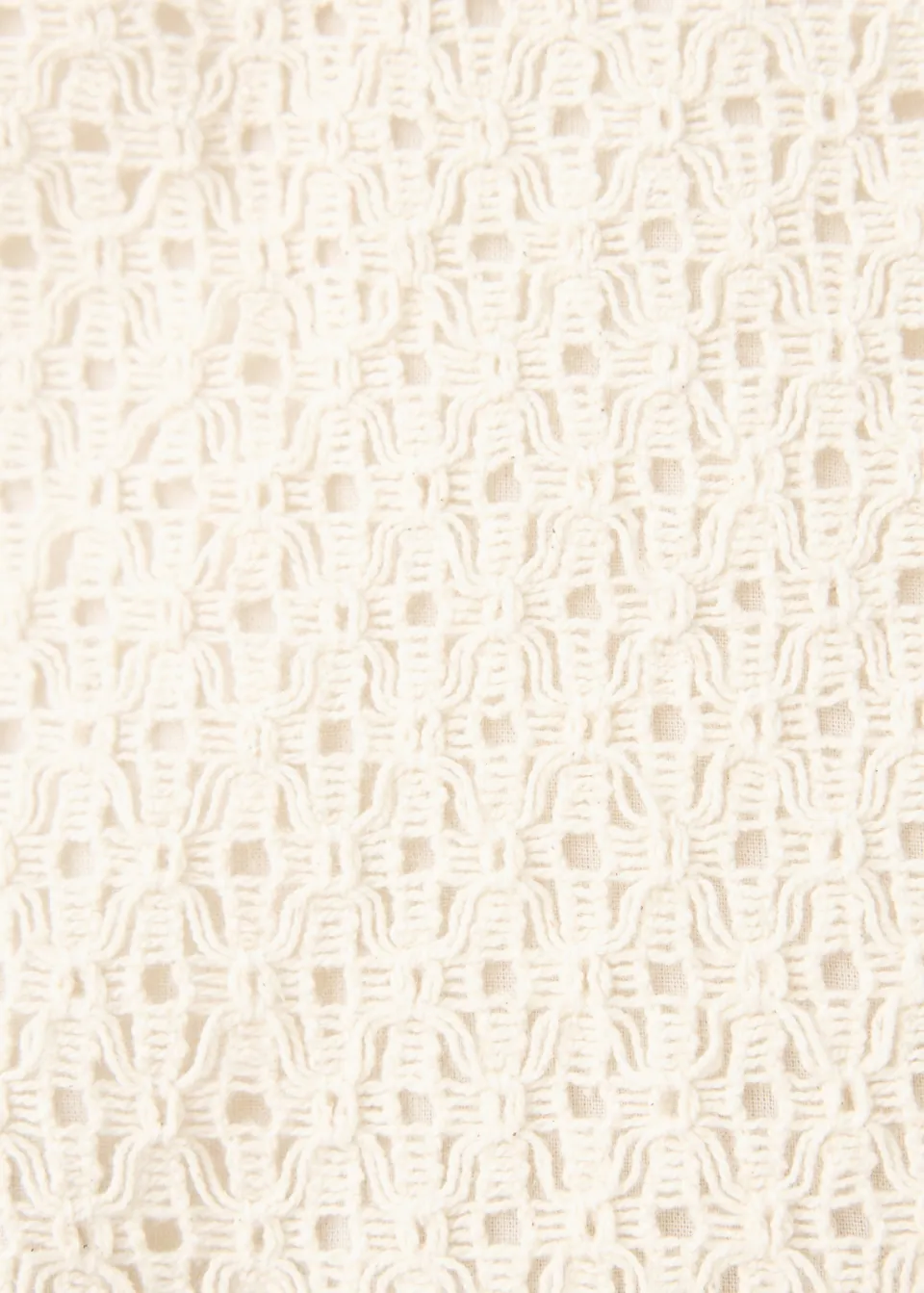 Mango Kids cropped gehaakte top lichtbeige, foto 6