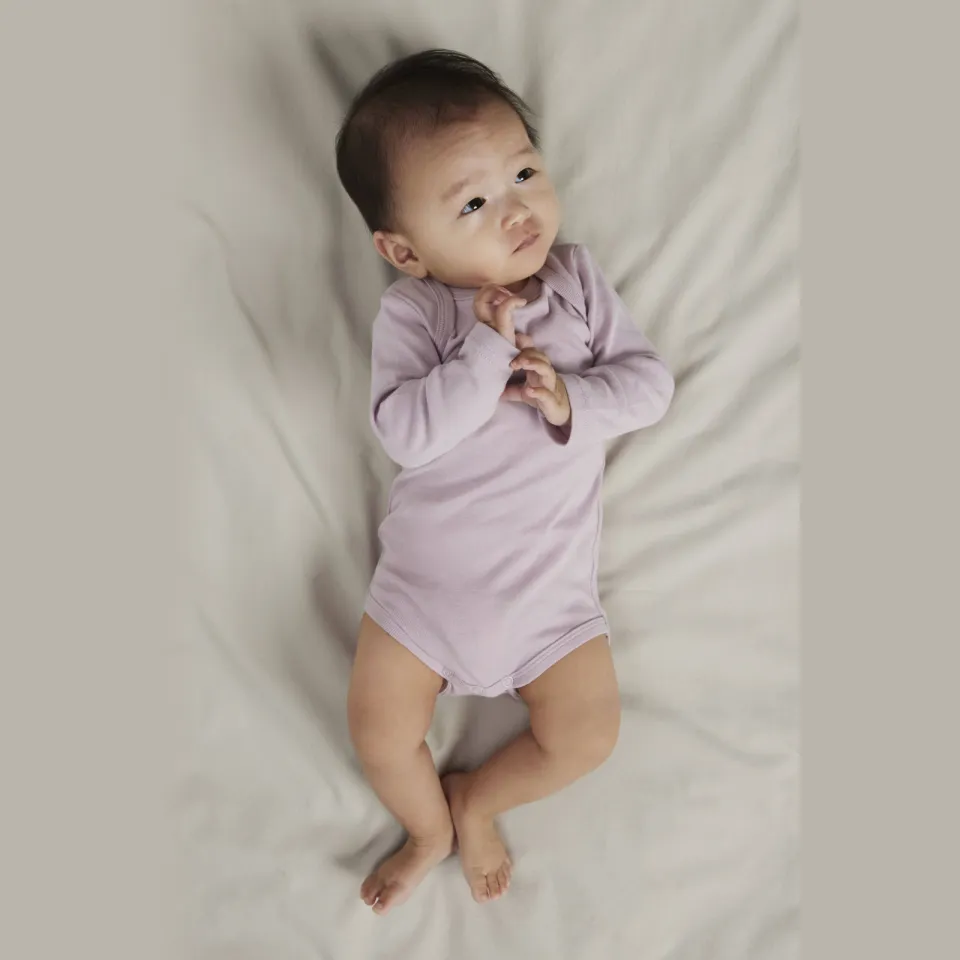 NAME IT BABY romper - lichtroze/ecru/lila (set van 3) Roze/lila