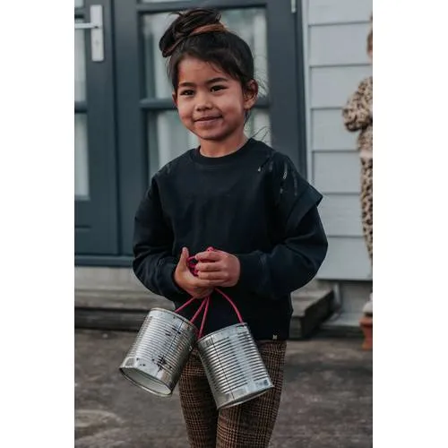 Koko Noko rechtvallende sweater met pailletten - zwart, foto 4