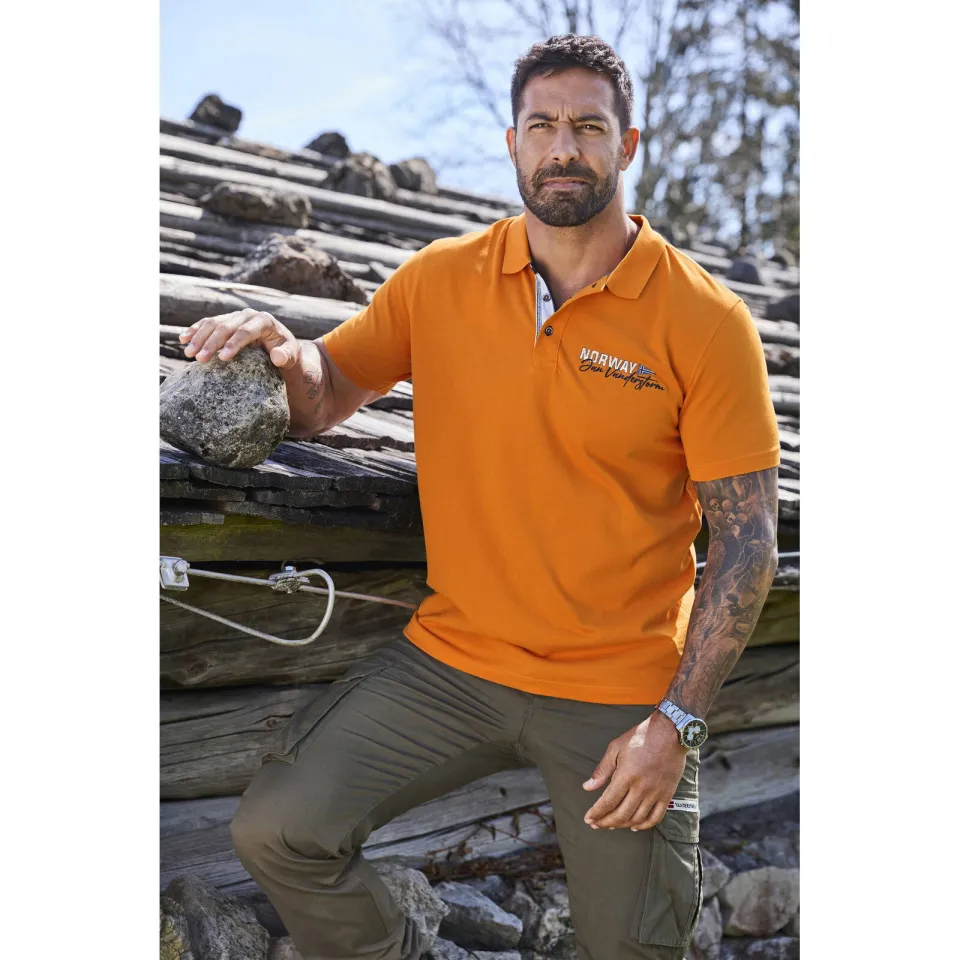 Jan Vanderstorm polo Plus Size JAKOV oranje, foto 3