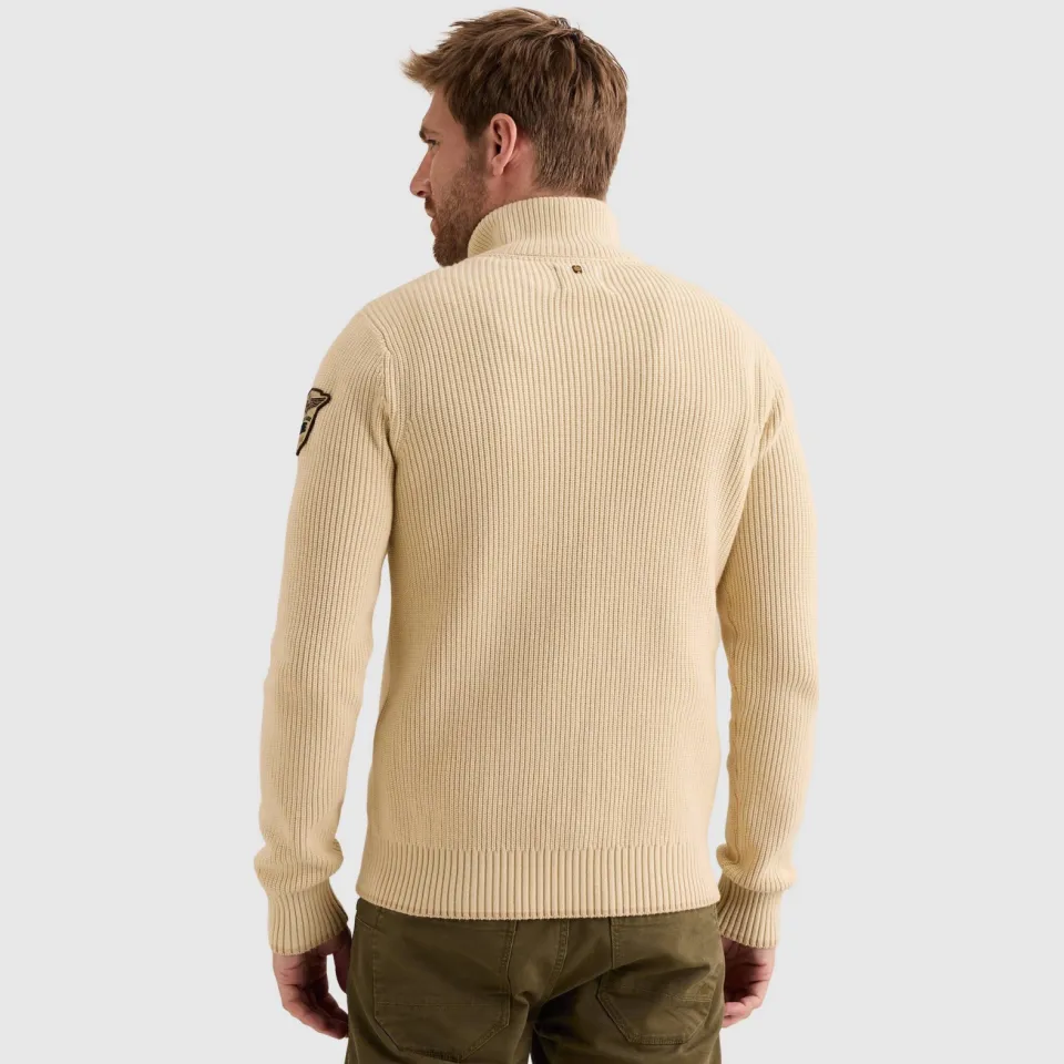 PME Legend regular fit gebreide trui - bone white, foto 5