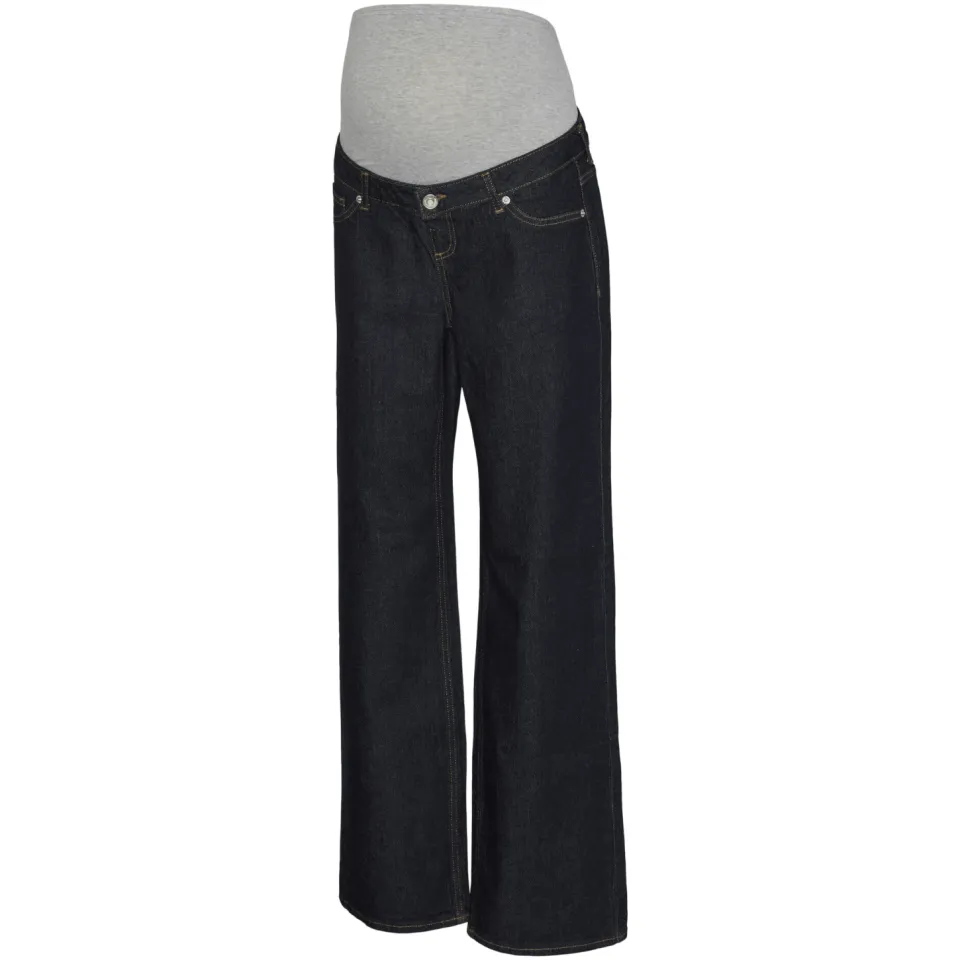 Vero Moda MATERNITY VMMTESSA zwangerschaps wide leg jeans - donkerblauw, foto 2