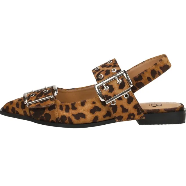 Sub55 slingbacks bruin luipaardprint, foto 2