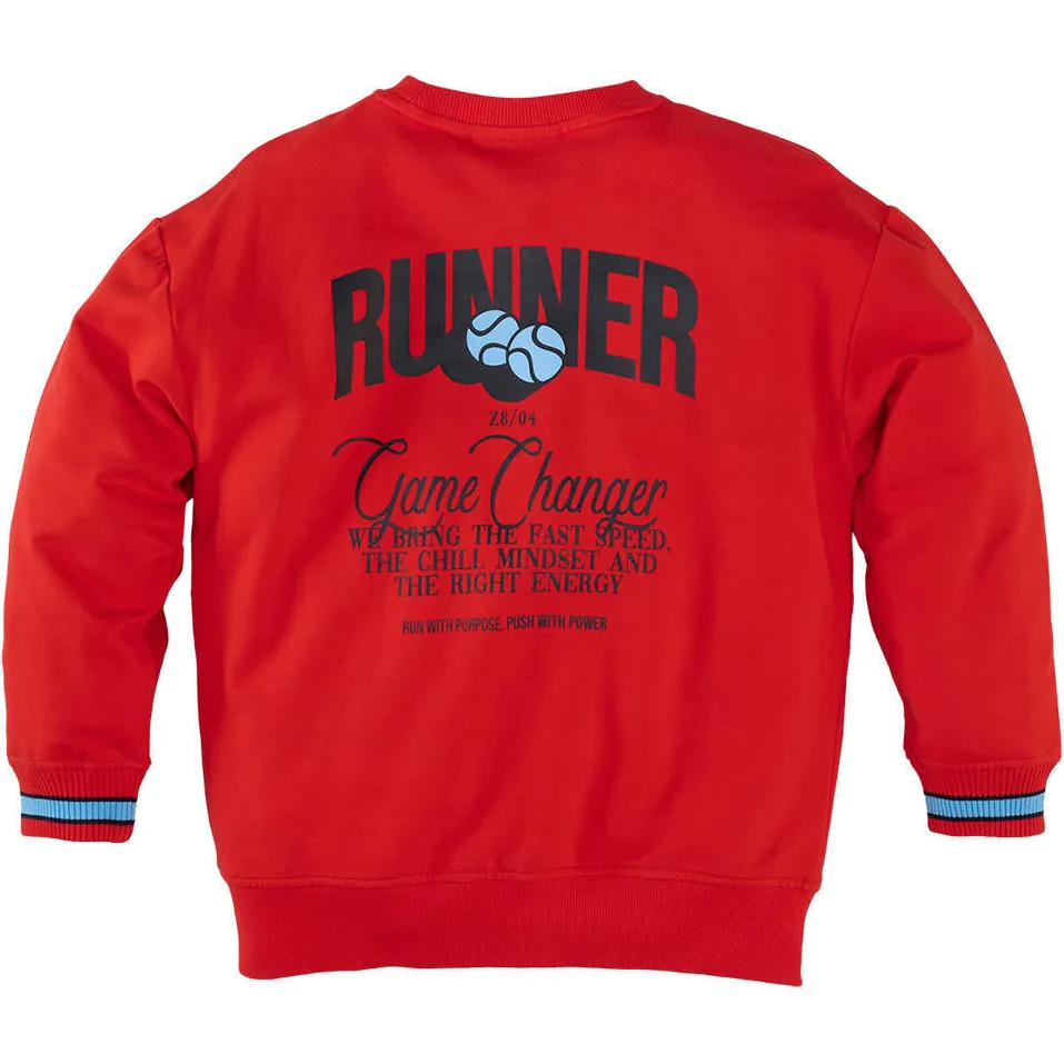 Z8 kids sweater met backprint - rood, foto 4