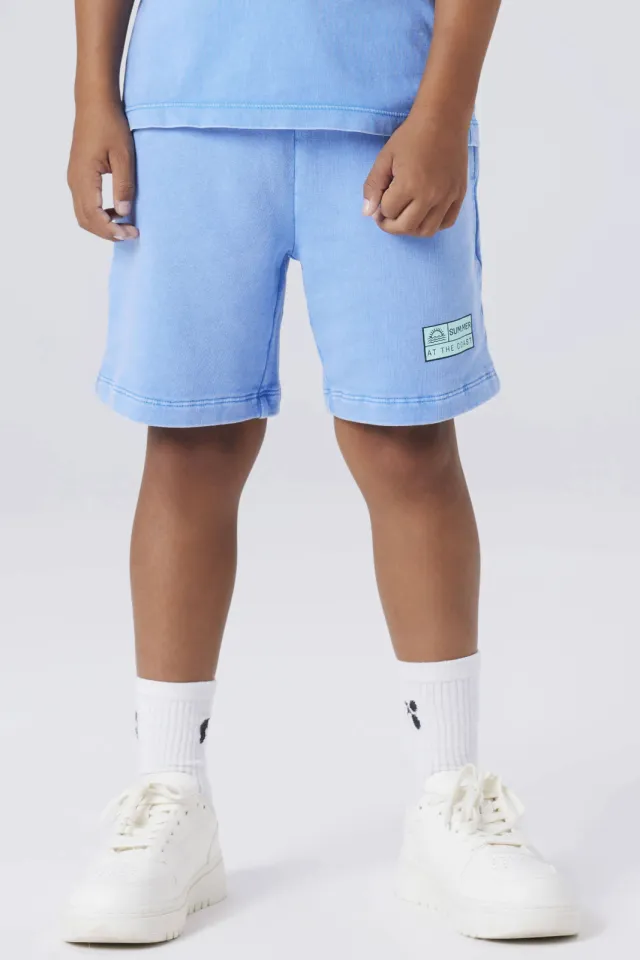 NAME IT NKMFANDEL regular joggingshort lichtblauw, foto 4