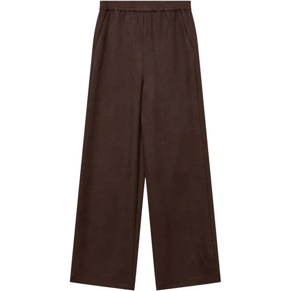 s.Oliver wide leg pantalon donkerbruin