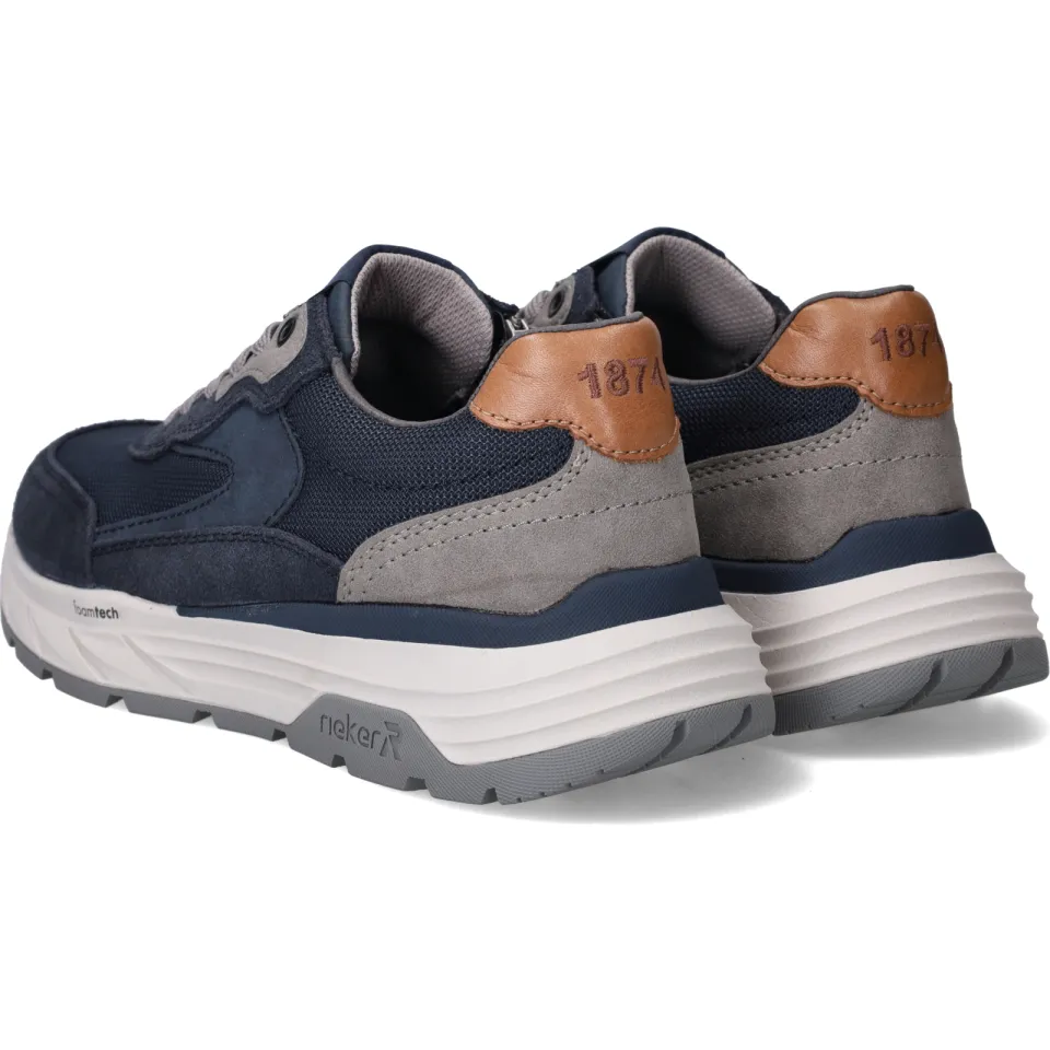 Rieker H-leest lage sneakers blauw, foto 5