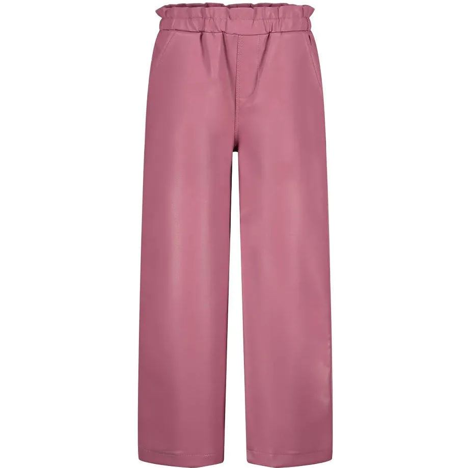 Jubel Moon Flowers imitatieleren broek roze, foto 2