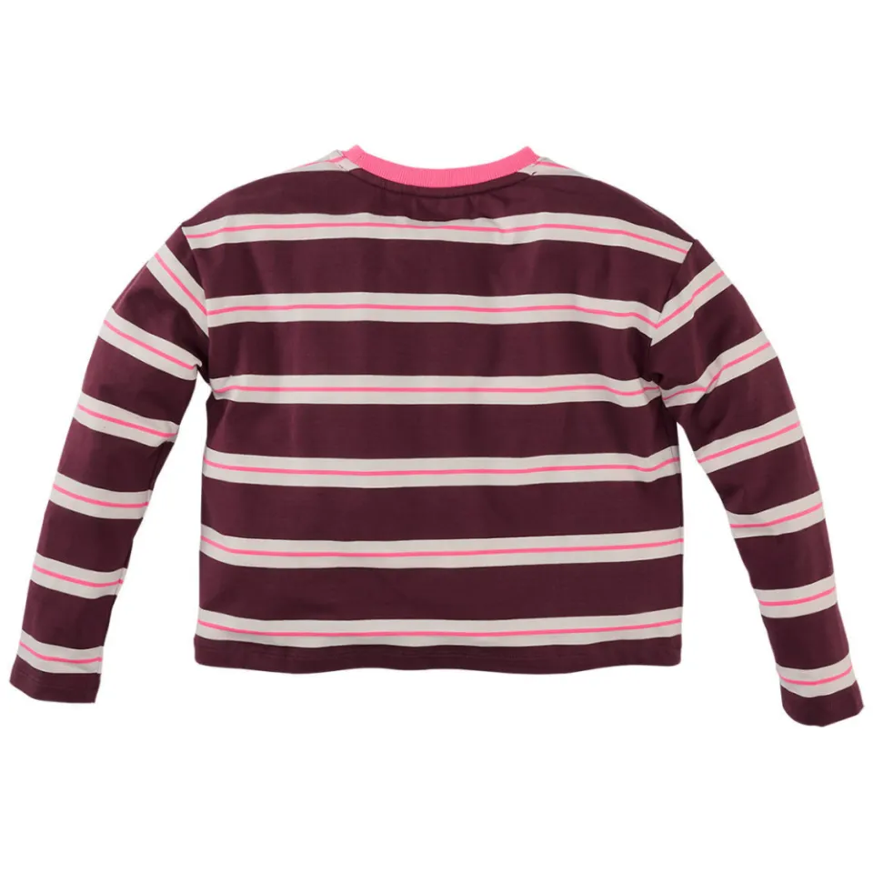 Z8 Diana longsleeve donkerrood donkerrood/wit/roze, foto 3