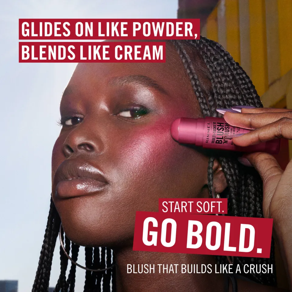 Rimmel London Multi-Tasker Blush'N'Brush blushstick 200 Fushia Glam, foto 5