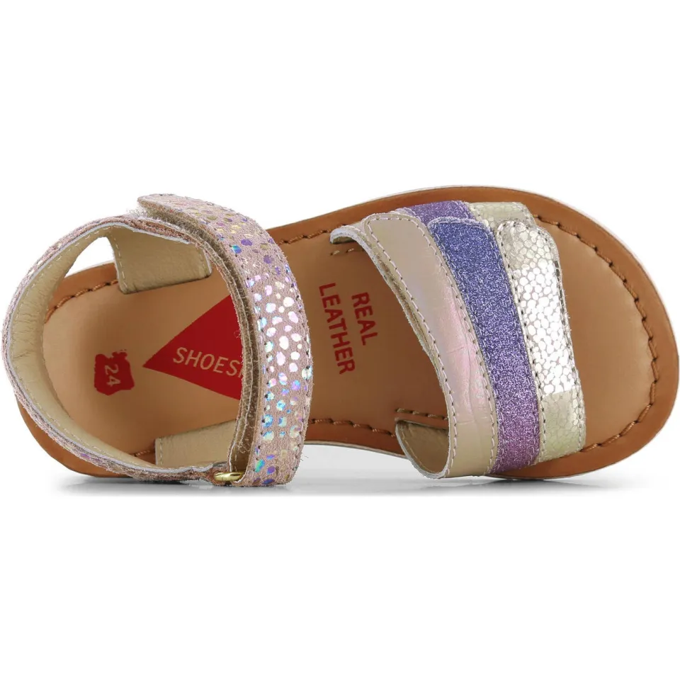 Shoesme leren sandalen roze metallic, foto 3